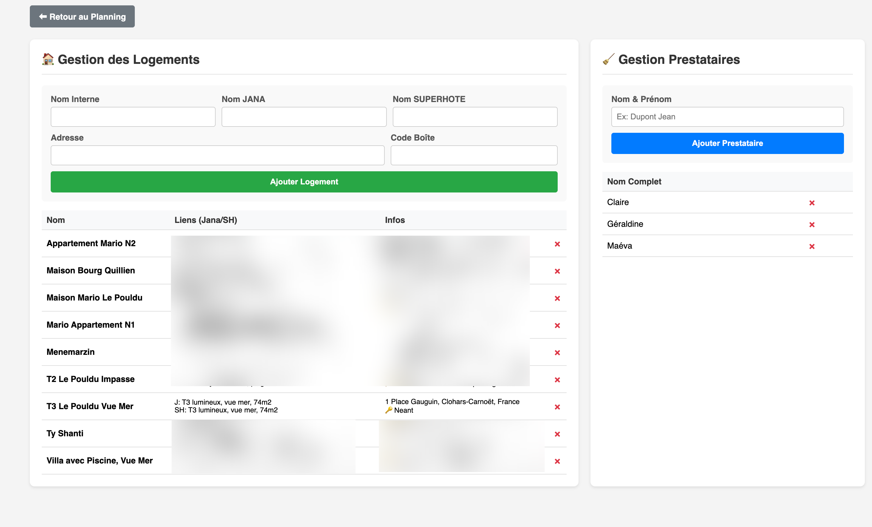 Développement de logiciel sur mesure pour conciergerie