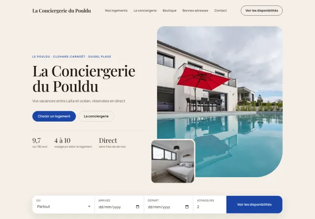 Présentation Carnet du site de réservation