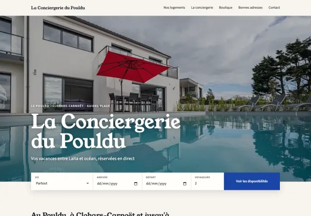Présentation Comptoir du site de réservation