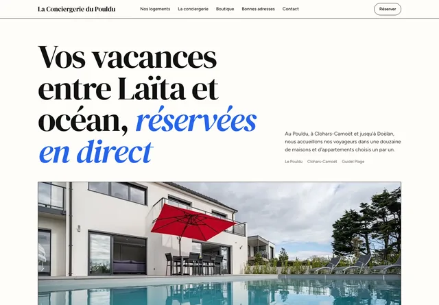 Présentation Phare du site de réservation